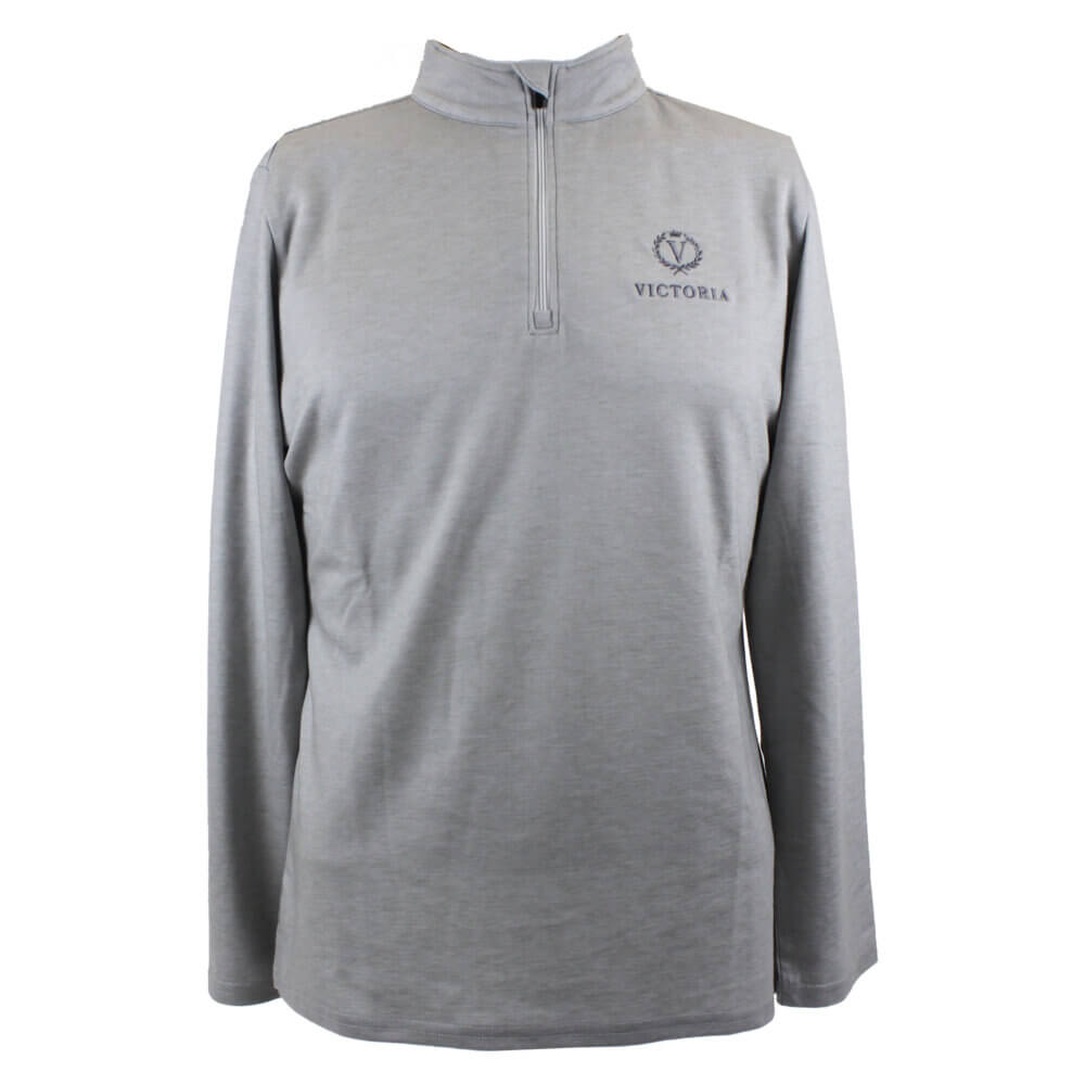 Victoria Ladies’ “Matthews” 1/2 Zip Jacket, Light Grey